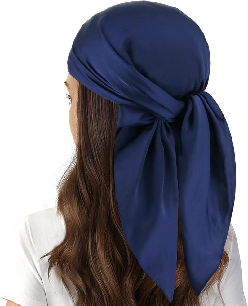 vimate Head Scarf for Women Hair 27'' Square Satin Silk Feeling Bnadana Neck Scarf Handbag Accessories Etc - Image 1